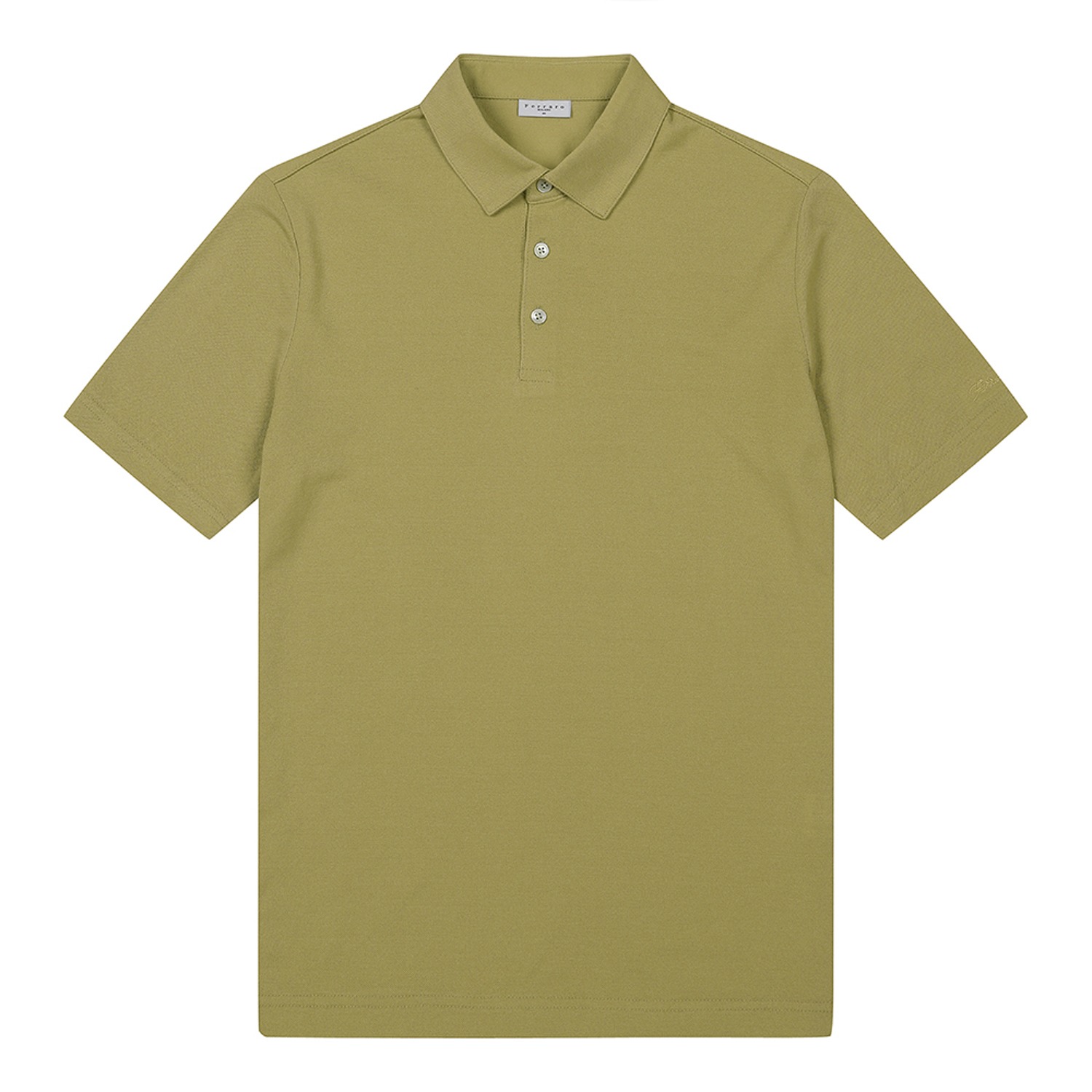 남성 베이직 피케 조직 카라 반팔 티셔츠 옐로우 (AEC120163)