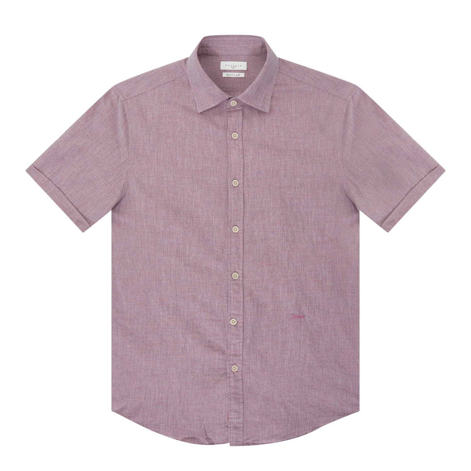남성 멜란지 반팔 셔츠 핑크 (AM0DWS20173)
