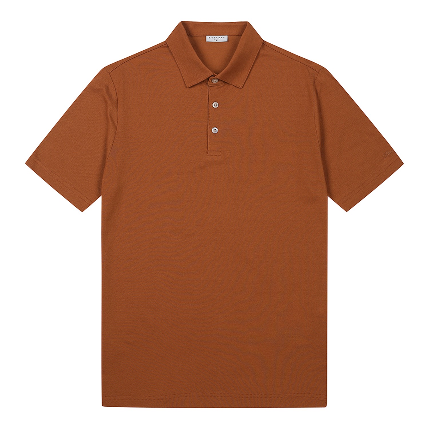 남성 베이직 피케 조직 카라 반팔 티셔츠 오렌지 (AEC120166)