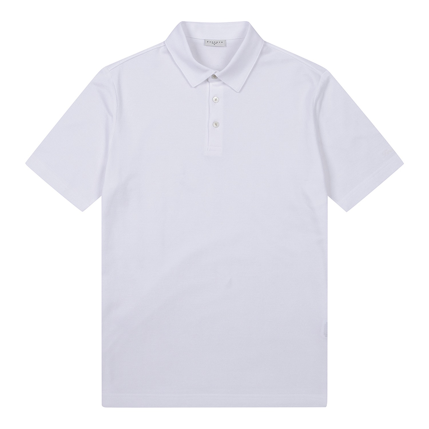 남성 베이직 피케 조직 카라 반팔 티셔츠 화이트 (AEC120131)