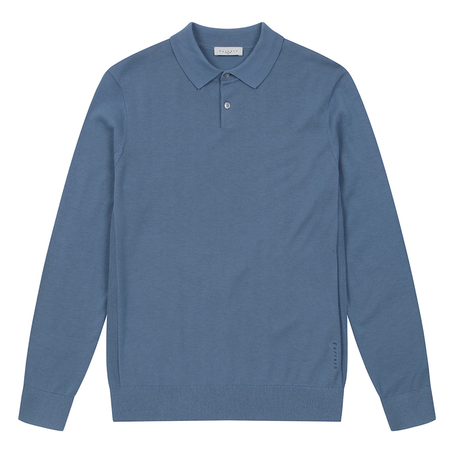 남성 솔리드 컬러 카라 스웨터 G/BLUE (A0CA10146)