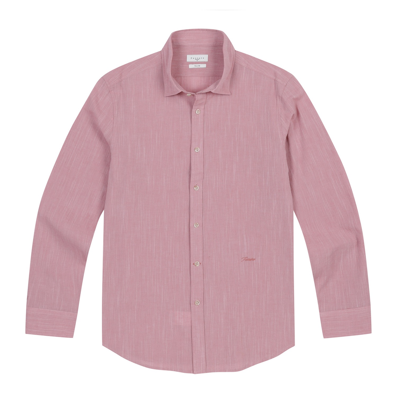 남성 솔리드 슬럽 셔츠 핑크 (AM0DWS10173)